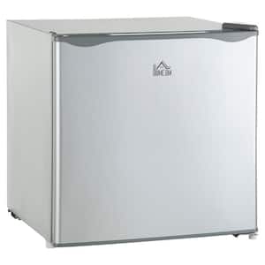 1.1 cu. ft. Gray Manual Defrost Compact Upright Freezer, Mini Freezer with Removable Shelves, Reversible Door for Home