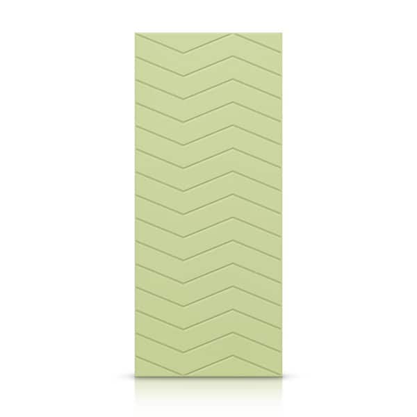 CALHOME 24 in. x 80 in. Hollow Core Sage Green Painted Composite MDF Interior Door Slab
