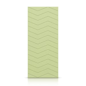 36 in. x 80 in. Hollow Core Sage Green Painted Composite MDF Interior Door Slab