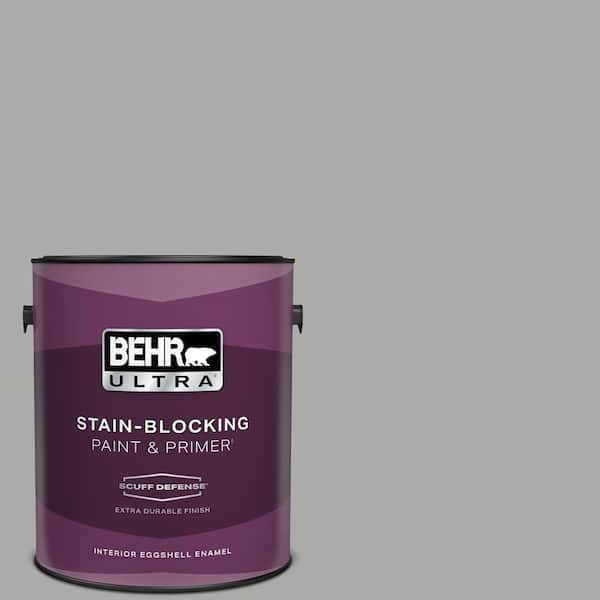 BEHR ULTRA 1 gal. #PPF-39 Cool Granite Extra Durable Eggshell Enamel Interior Paint & Primer