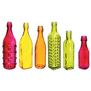 Decorate Your Garden Glass Bottles (Set of 6)
