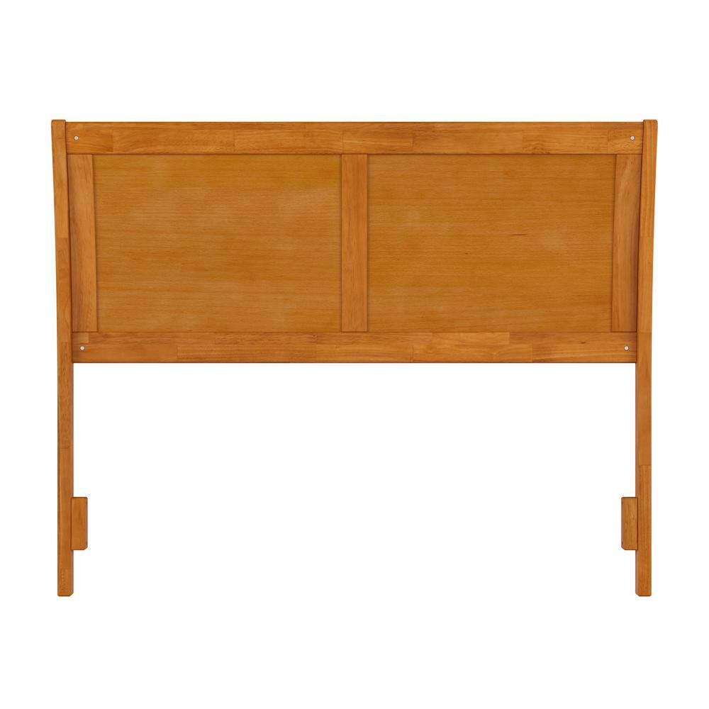 Portland Full Light Toffee Solid Wood Sleigh Headboard