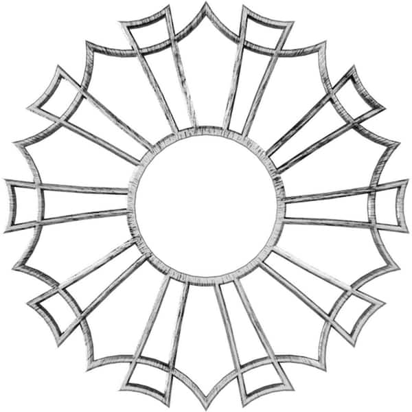 Ekena Millwork 18 in. O.D. x 6-3/8 in. I.D. x 1/2 in. P Augustus Architectural Grade PVC Pierced Ceiling Medallion