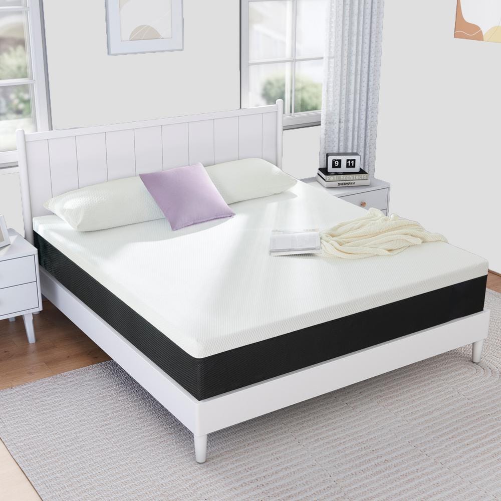 PICCHESS 12 in. Medium Gel Memory Foam Tight Top Full Mattress, Breathable and Cooling