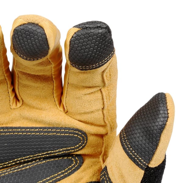 True Grip 8731-23 Blizzard Work Gloves, Warming Pocket, 40G Thinsulate, Black, Men's Medium
