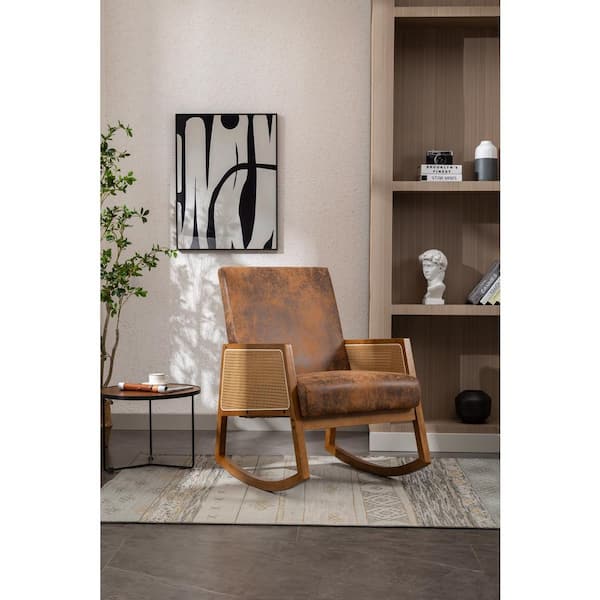 Upholstered rocker outlet glider