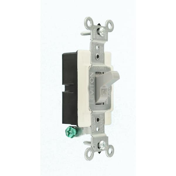 20 Amp Commercial Grade Single-Pole Toggle Switch, Gray CS120-2GY