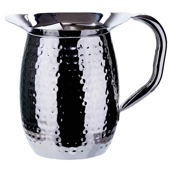 Winco 64 fl. oz. Stainless Steel Bell Pitcher with Ice Catcher