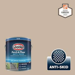 1 gal. PPG14-14 Summer Suede Satin Interior/Exterior Anti-Skid Porch and Floor Paint with Cool Surface Technology