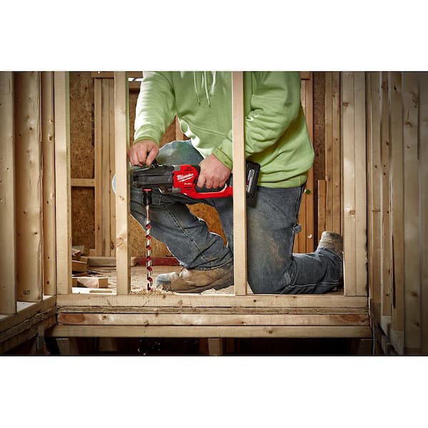 Milwaukee M18 FUEL 18V Lithium-Ion Brushless Cordless Hole Hawg 7/16 in. Right  Angle Drill w/Quick-Lok w/9pc PACKOUT Hole Saw Kit 2808-20-49-56-9295 - The  Home Depot