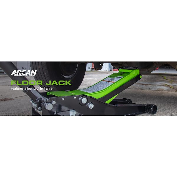 Arcan A20002 3-Ton Low Profile Steel Floor and Car Jack with Quick Rise - 2