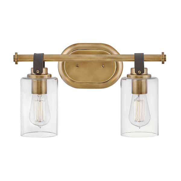 Halstead 16.0 in. 2 Light Heritage Brass Vanity Light