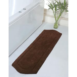 Waterford Collection 100% Cotton Tufted Bath Rug, 22 x 60 Runner, Chocolate