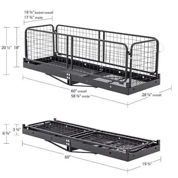 Elevate Outdoor CC-1223 Steel Cargo Carrier with Folding Sides - 3