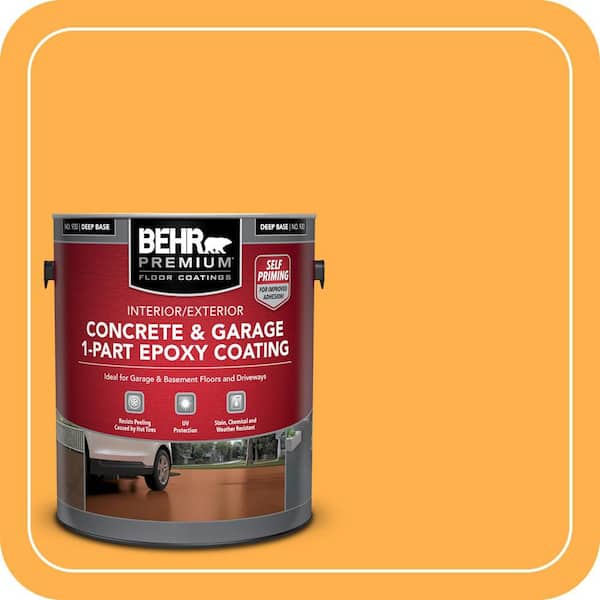 BEHR PREMIUM 1 gal. #P250-6 Splendor Gold Self-Priming 1-Part Epoxy ...