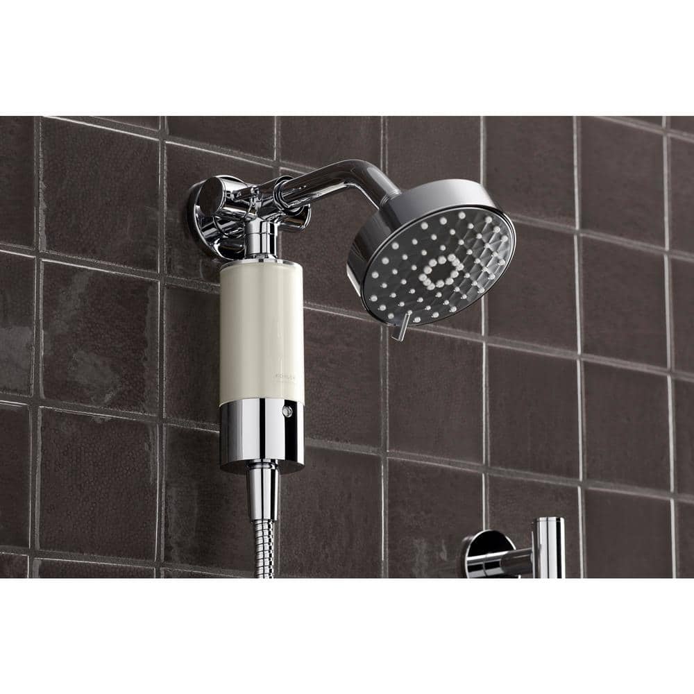 Polished Chrome and Acrylic Shower Filter System