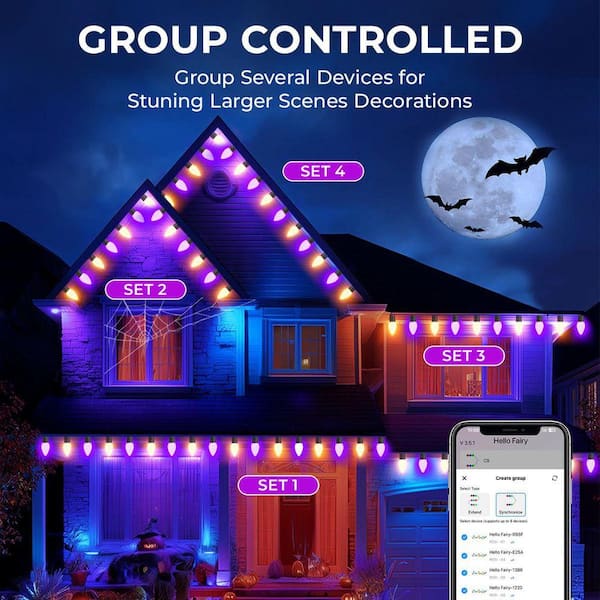 AVATAR CONTROLS 132Ft Smart String Lights 200 LED DIY Extendable
