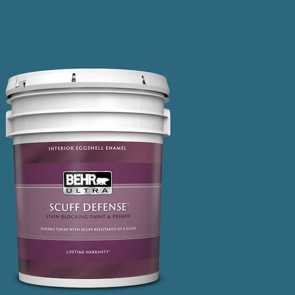 BEHR ULTRA 5 gal. #M480-7 Ice Cave Extra Durable Eggshell Enamel Interior Paint & Primer