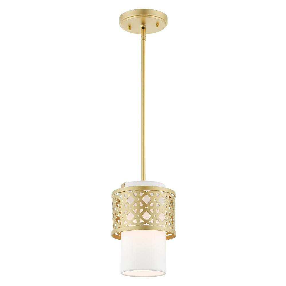 Soft Gold Mini Drum LED Pendant Light