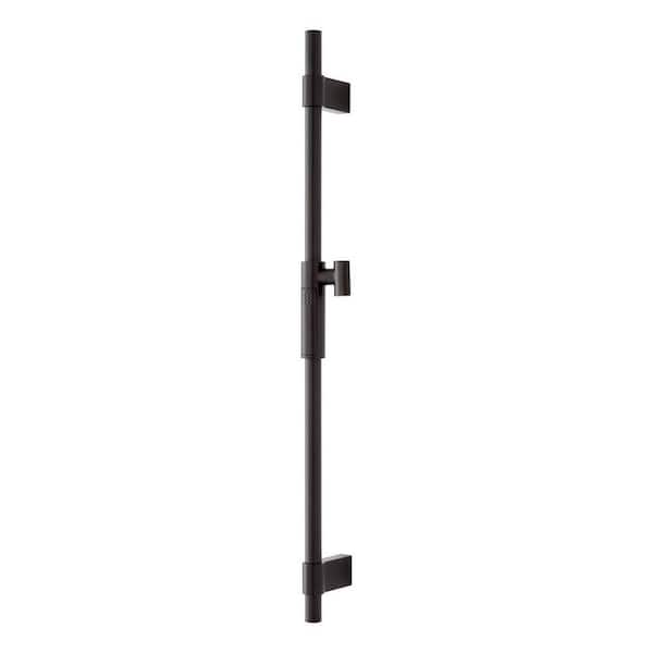 SIGNATURE HARDWARE 28 in. Wall Mount Slide Bar in Brushed Gold