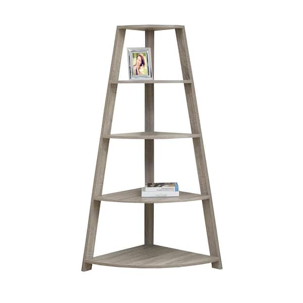 Unbranded Dark Taupe Corner Etagere