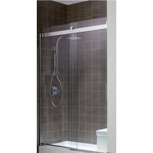 HydroRail Shower Column in Polished Chrome for Arched Shower Arms