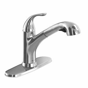 Market Single-Handle Pull-Out Sprayer Kitchen Faucet in Chrome