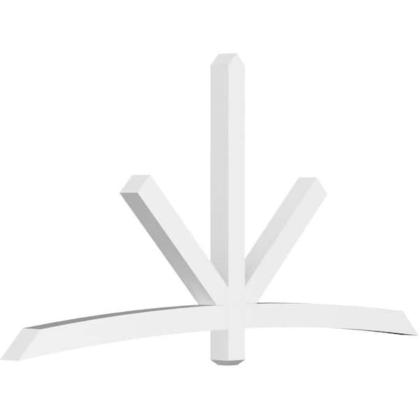 Ekena Millwork Alberta 96 in. W x 48 in. H x 4 in. D Signature Polyurethane Bracket