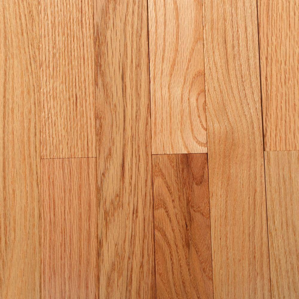 Bruce Natural Oak 3 4 In Thick X 2 1 Wide Varying Length Solid Hardwood Flooring 320 Sqft Pallet Shd2210p The