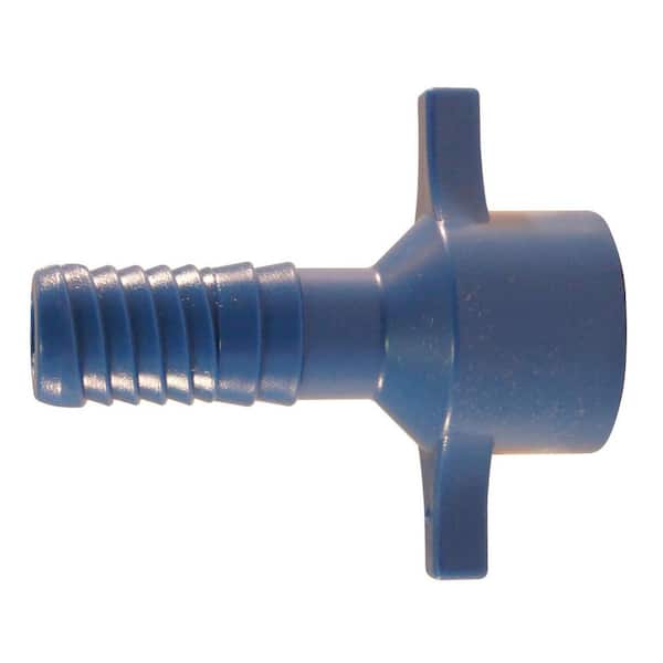Apollo 1/2 in. Barb Insert Blue Twister Polypropylene x FPT Adapter Fitting