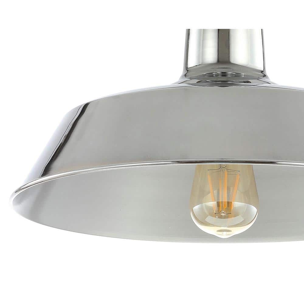 Cottage Chrome 14" LED Ceiling Bowl Light - Dimmable and App-Controlled