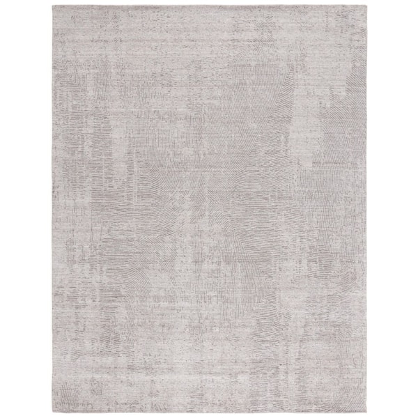 SAFAVIEH Mirage 8 ft. x 10 ft. Gray Geometric Distressed Area Rug