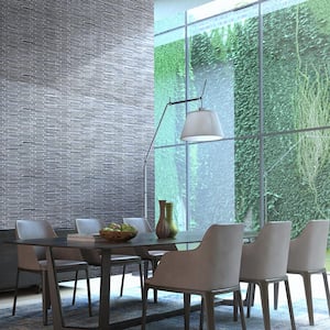 Mirage Gray 11 in. x 11.75 in. Interlocking Glass Mosaic Wall Tile (13.46 sq. ft./Case)