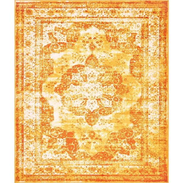 Unique Loom Sofia Salle Garnier Orange 8' 0 x 10' 0 Area Rug