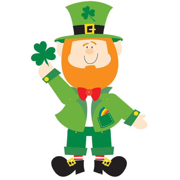 Amscan 35 in. St. Patrick's Day Paper Jointed Leprechaun Cutout (4-Pack ...