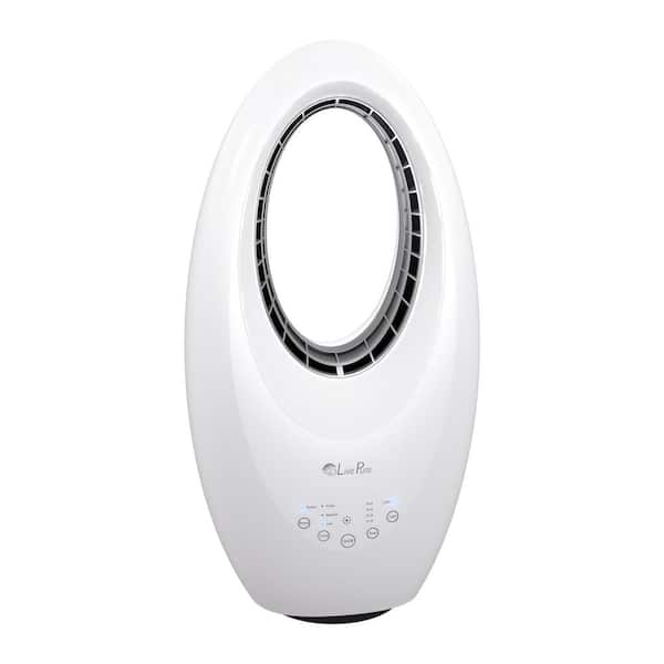 LivePure Bladeless Auto-Duster 22 in. Oscillating Pedestal Fan with Filter