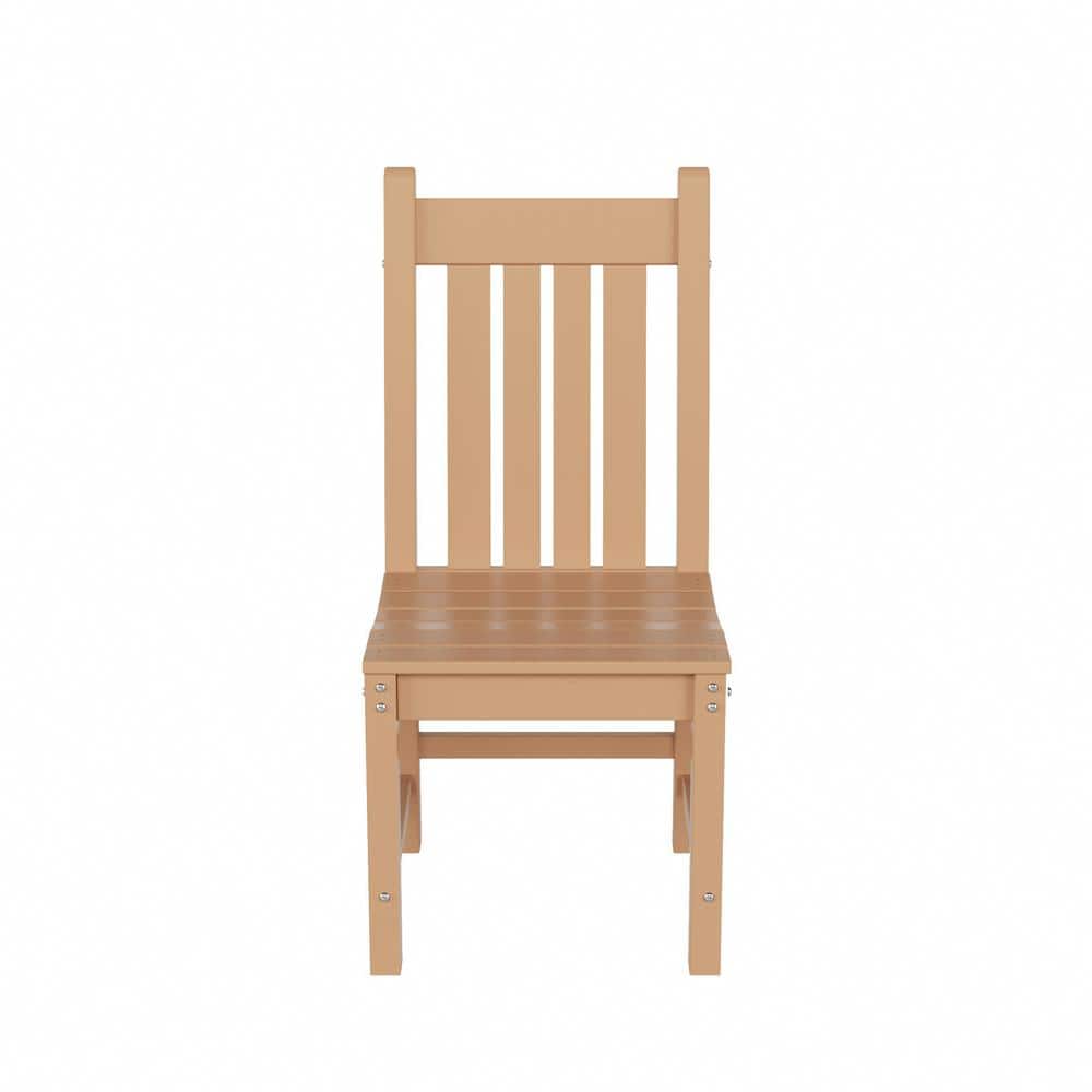 Teak Armless Outdoor Patio Dining Chair