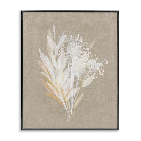 Stupell Industries Natural Herb Impression by Susan Jill Black Framed Nature Giclee Art Print 14 in. x 11 in.