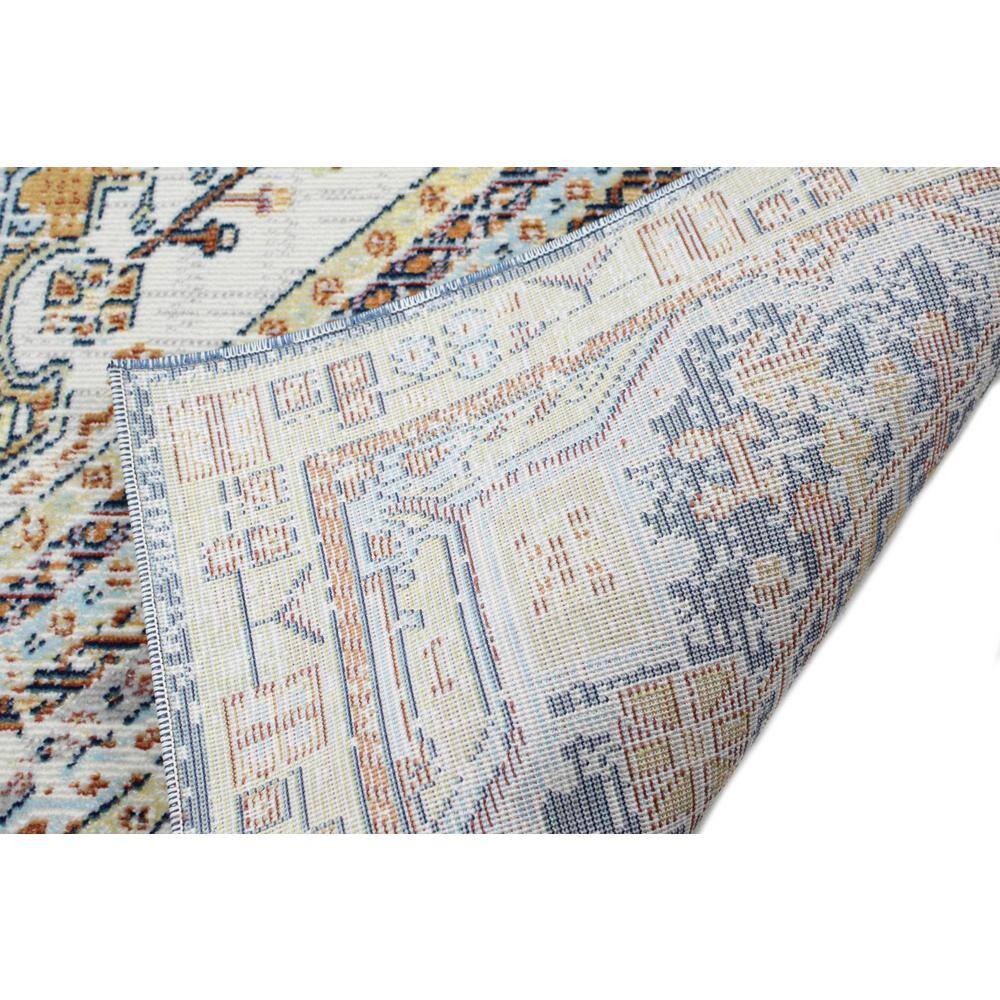 Ivory Sparkle Easy-Care Synthetic 8' x 10' Area Rug