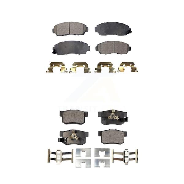 TEC Front Rear Ceramic Brake Pads Kit For Honda CR-V Accord Crosstour Acura RDX KTC-100058