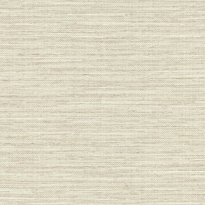Bay Ridge Taupe Faux Grasscloth Taupe Wallpaper Sample