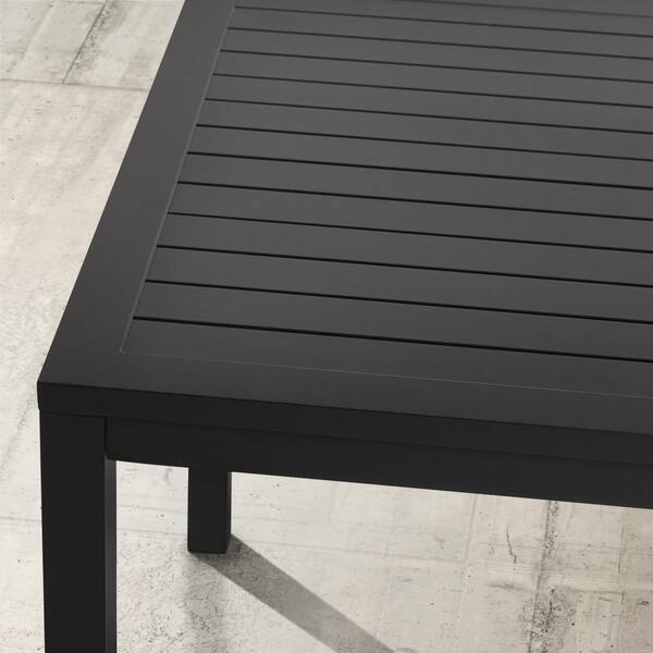 Fairmont Steel Rectangular Patio Dining Table Black Thresholdtm Patio