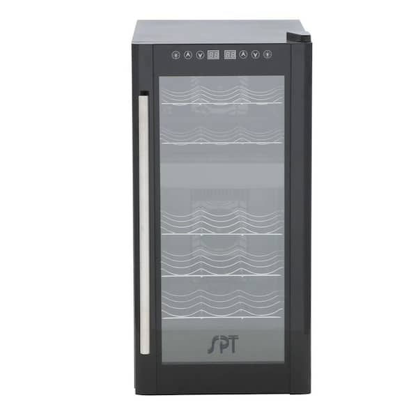 SPT 13-1/2 in. 18-Bottle Thermoelectric Wine Cooler with Dual Zone and Heating