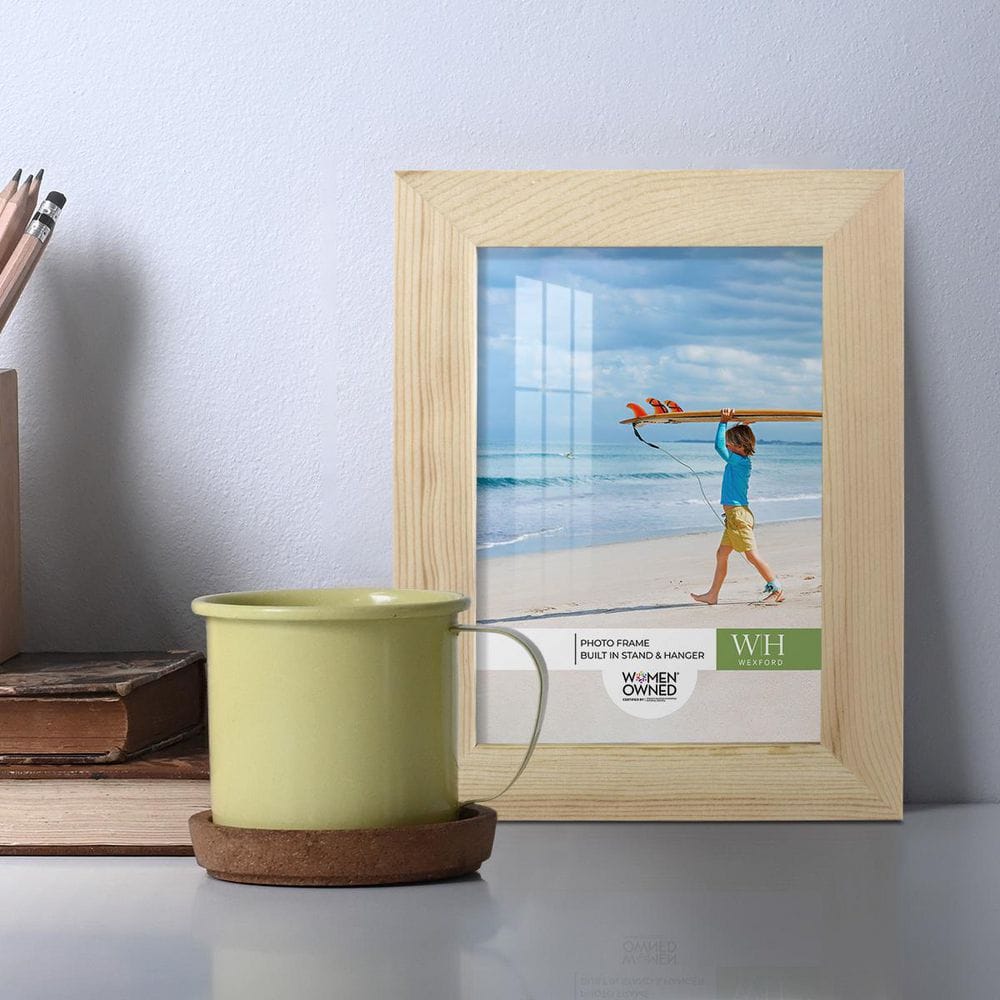 Natural Wood 3.5" x 5" Matte Finish Picture Frame