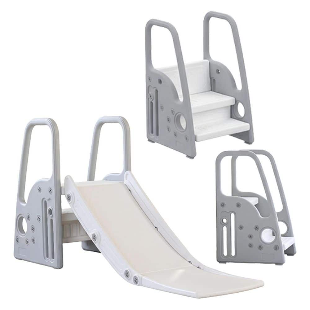 3 in 1 Play Climber Slide Set with Extra Long Slope for Toddlers Indoor and Outdoor Use (Gray) price history on PriceWatchPro