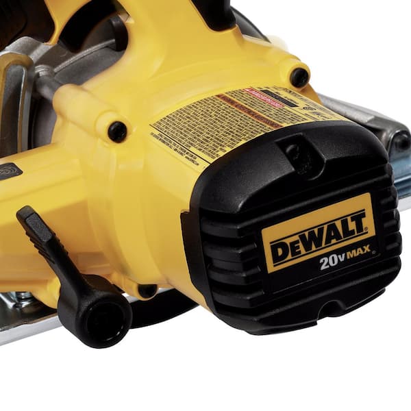 DEWALT 20V MAX Cordless 6-1/2 in. Circular Saw, 20V Brushless Jigsaw, and  (1) 20V Lithium-Ion 4.0Ah Battery DCS391BW334204 - The Home Depot