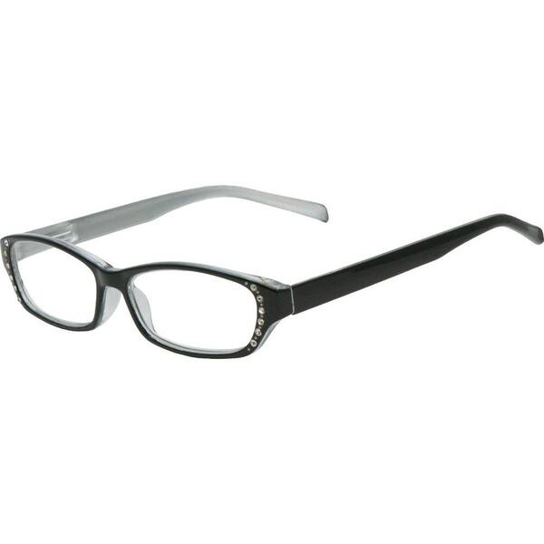 Envy Lily Black with Pearl Silver Women's 1.25 Diopter Reading Glasses