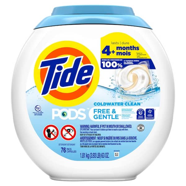 Tide PODS Laundry Detergent, Free & Gentle, 35 count