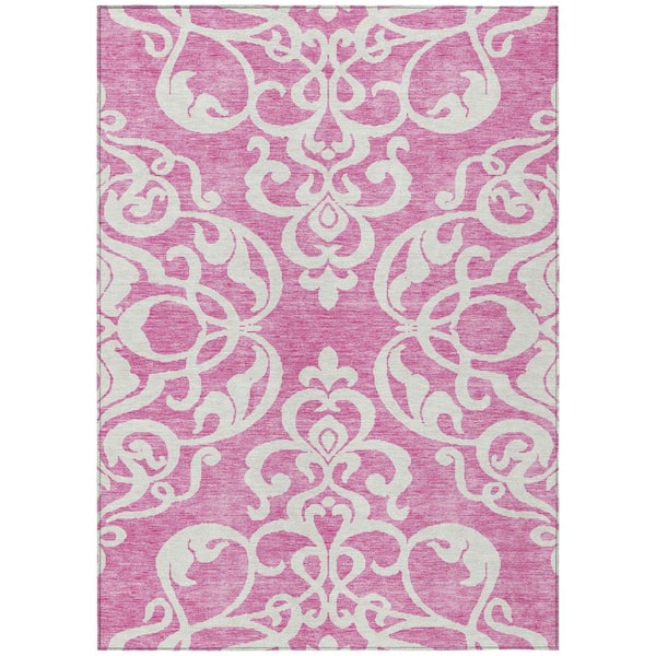 Addison Rugs Chantille Machine Washable Indoor/Outdoor Abstract ACN973 Blush 5 ft. x 7 ft. 6 in. Area Rug