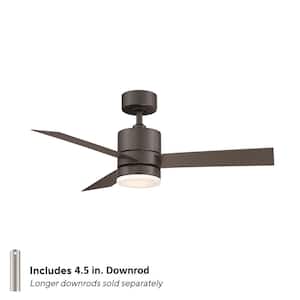 Axis 44 in. Smart Indoor/Outdoor 3-Blade Ceiling Fan Bronze with 3000K LED and Remote Control
